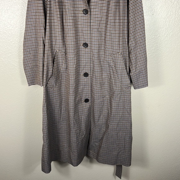 (SOLD) Everlane The Gathered Drape Trench in Plaid - Picture 8 of 14